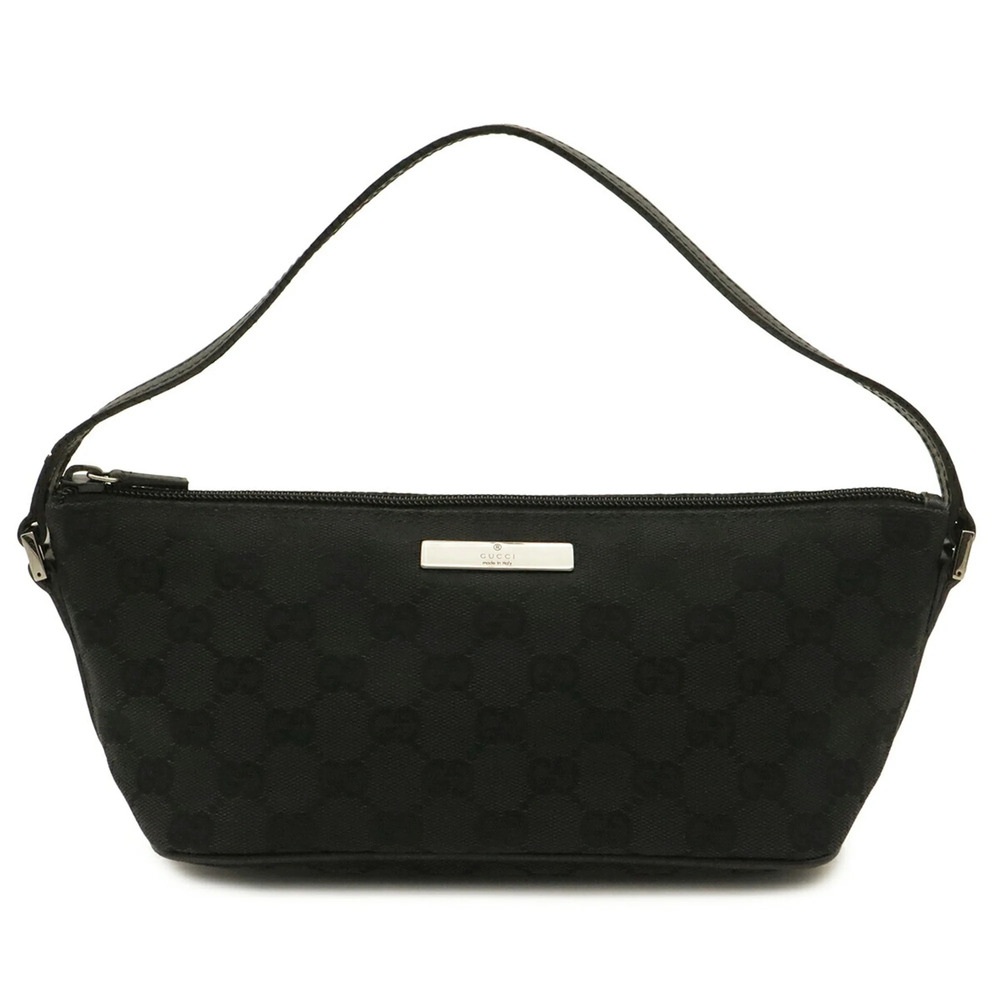 GUCCI GG Canvas Handbag Pouch Sub-bag - Black 07198